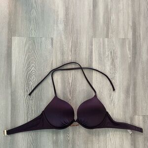 Victoria’s Secret bombshell dark Purple Halter Bikini Top size 34B